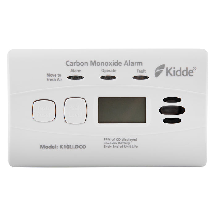 Kidde K10LLDCO 10 Year Carbon Monoxide Alarm with Digital Display