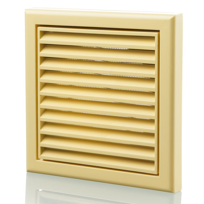 Blauberg 155X155-100S-CS Air Ventilation Louvred Grille - 100mm - Cotswold Stone