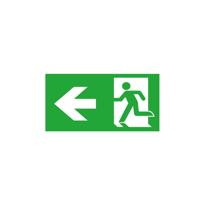 Bell 09085 Spectrum Emergency Hinged Exit Sign Left