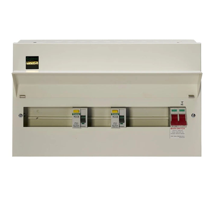 Crabtree 18MSDR15 15 Way Dual RCD Consumer Unit 100A Main Switch, 80A 30mA RCDs, Flexible Configuration