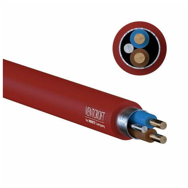 Ventcroft VFP-215ERD200M FIRE CABLE 2C X 1.5MM RED 200m