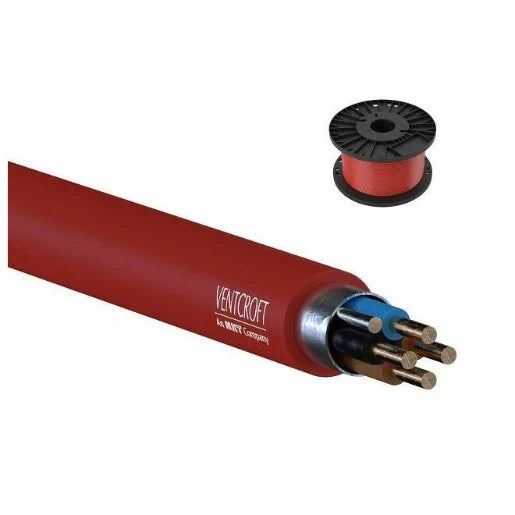 Ventcroft VFP-415ERD NoBurn 4-Core 1.5mm² Fire Performance FP Cable 100m Red