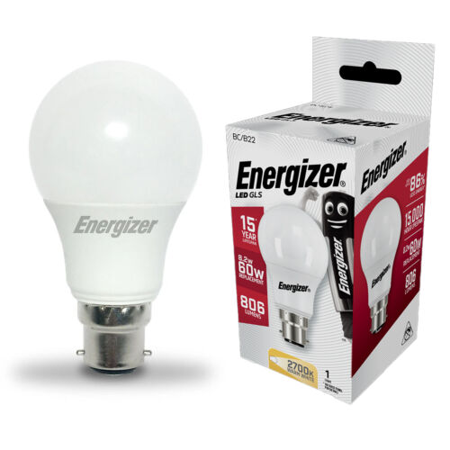 Energizer S8862 LED GLS 8W BC Warm White