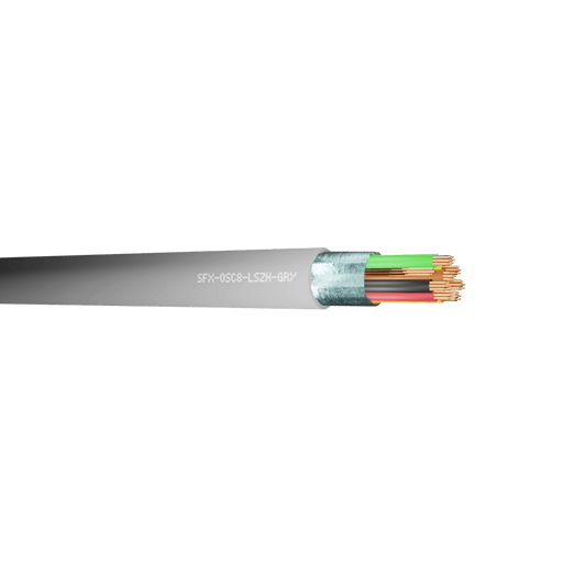 Securi-Flex SFX/OSC8-LSZH-GRY-100 Belden Equivalent Cable OSC8 8 Cores