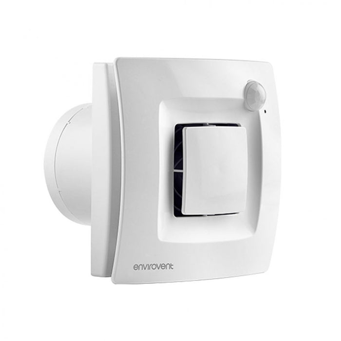 Envirovent SILDUAL-100 Silent Dual 100 Ultra Quiet Bathroom & WC Extractor Fan with PIR and Humidistat