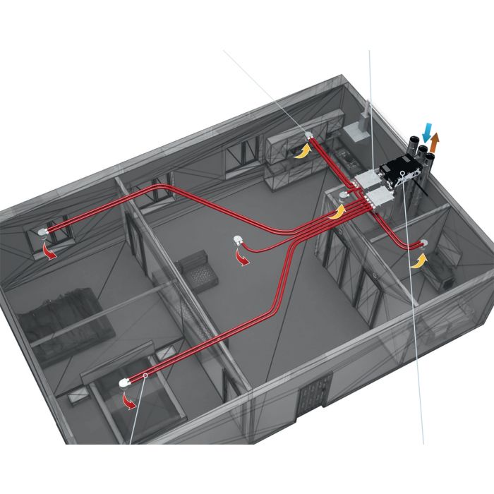 Blauberg EC-D5B-180-AK2 2 Bed Apartment Ventilation Kit